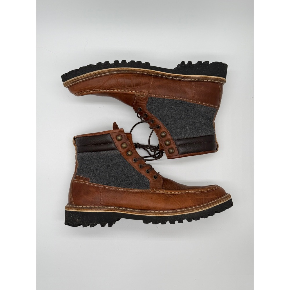 Wolverine 1000 Mile 1883 Ricardo Boots Mens 11.5 Brown Leather Wool Mixed